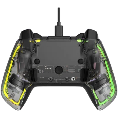 Гейминг контролер Canyon Brighter GPW-02 безжичен, Bluetooth + донгъл, прозрачен корпус