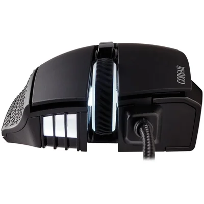 CORSAIR SCIMITAR RGB ELITE, MOBA/MMO, Black, Backlit RGB LED, 18000 DPI, Optical