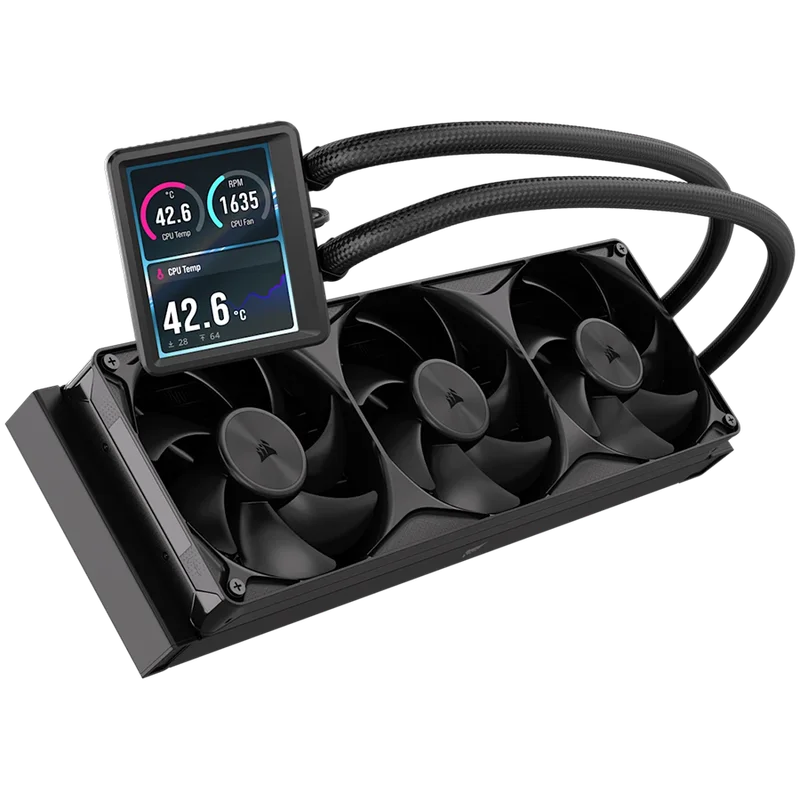 CORSAIR NAUTILUS II 360 RS LCD, 360mm Radiator, Liquid CPU Cooler