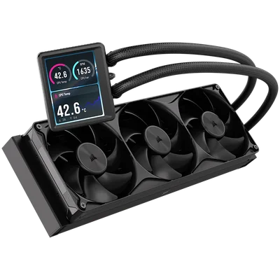 CORSAIR NAUTILUS II 360 RS LCD, 360mm Radiator, Liquid CPU Cooler