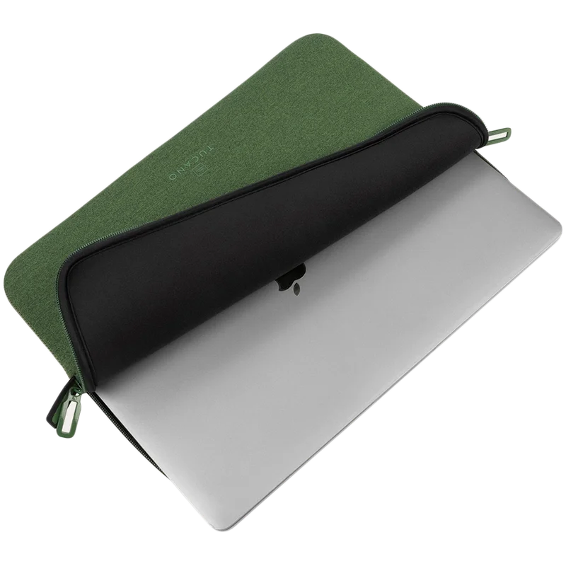 TUCANO MELANGE Sleeve for MacBook Pro 16 / Laptop 15.6, Green
