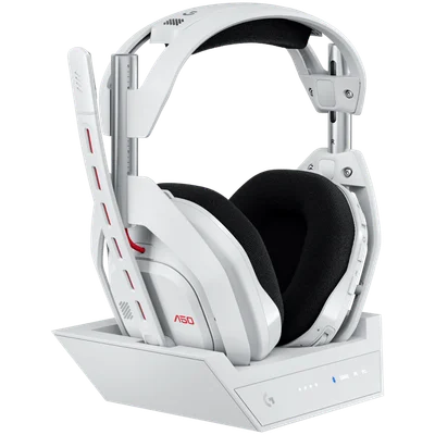 LOGITECH Astro A50 LIGHTSPEED Wireless Gaming Headset + Base Station - WHITE - 2.4GHZ - PLUGC - EMEA28-935