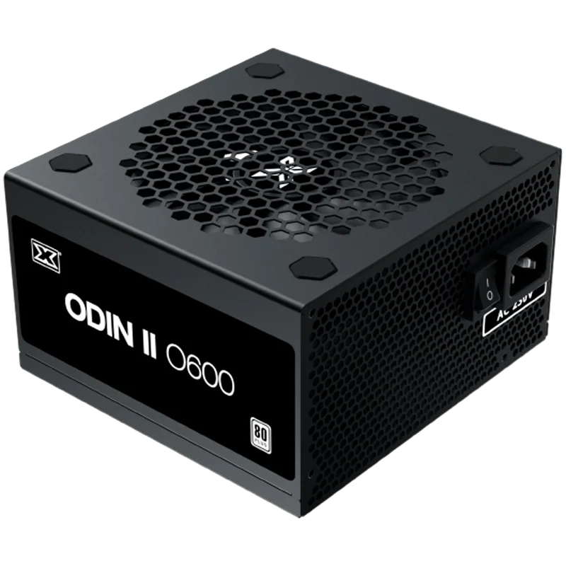 Xigmatek Odin II 600W (Black, AC 230V, DF APFC, Black Cable, 80PLUS, 120mm Fan, EU Power Cord, Color Box)