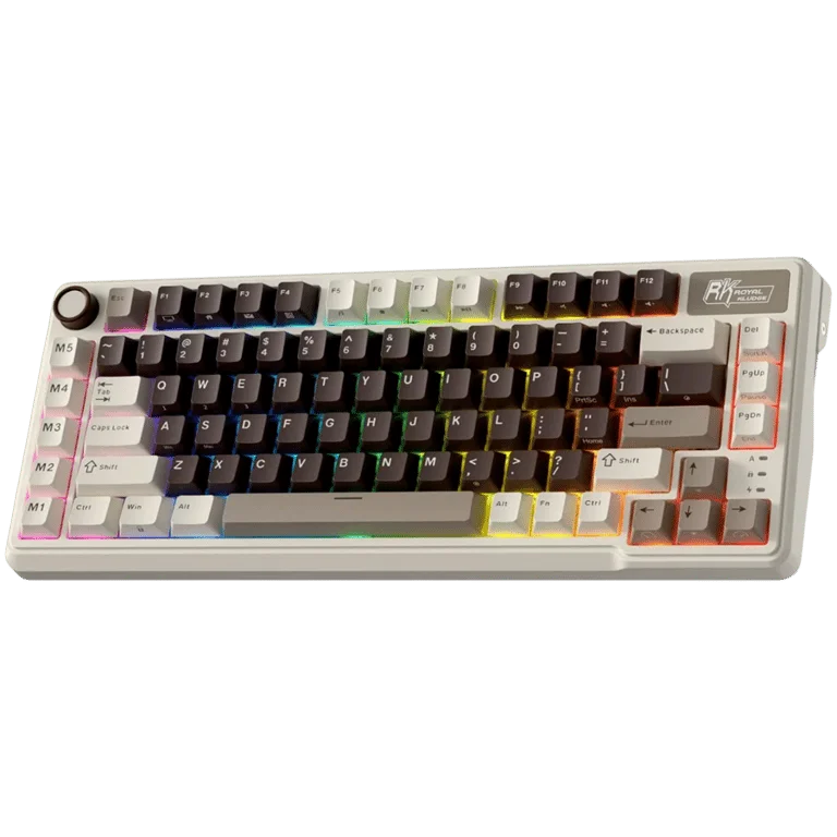 Гейминг клавиатура ROYAL KLUDGE RK L75 Mocha Grey Cream switch