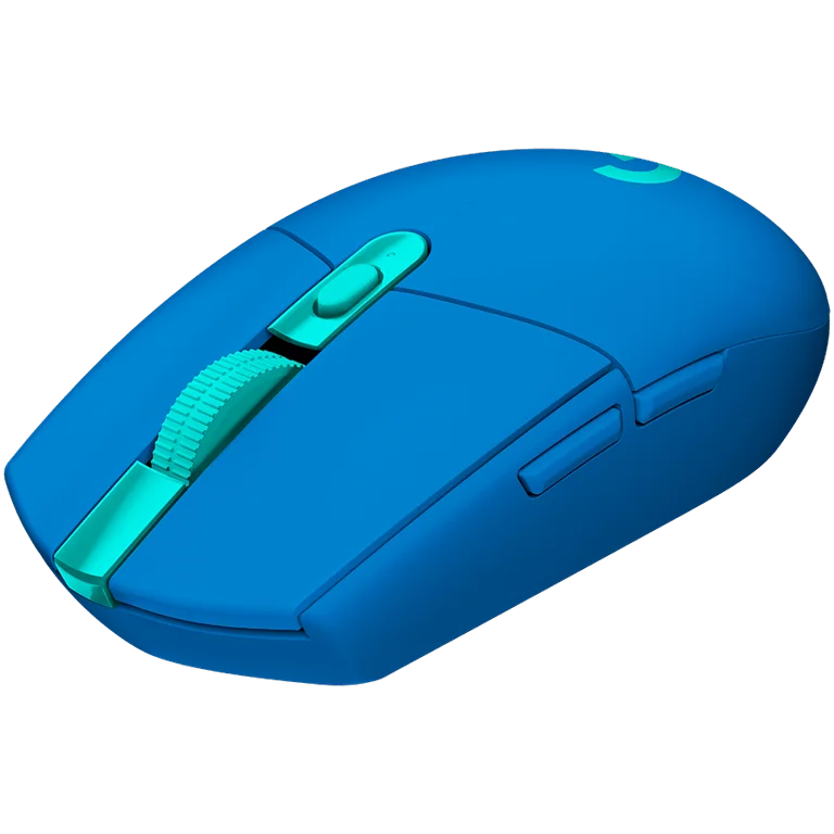 Logitech G305 Wireless Mouse, Lightsync RGB, Lightspeed Wireless, HERO 12K DPI Sensor, 400 IPS, 6 Programmable Buttons, Blue