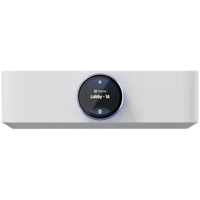 Ubiquiti UPL-Amp-W-EU Premium speaker amplifier designed for high-fidelity multi-zone audio streaming and immersive spatial sound experiences, 130 watts per channel at 8 ohms, 2x speaker terminal outputs with (2) custom-designed banana plugs include