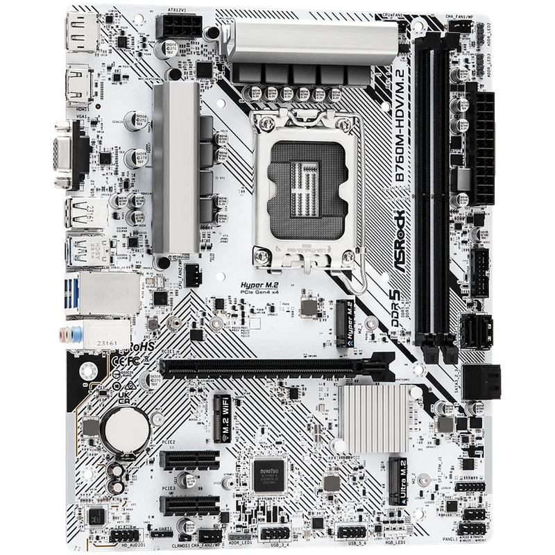 ASROCK B760M-HDV/M.2 mATX LGA1700 DDR5