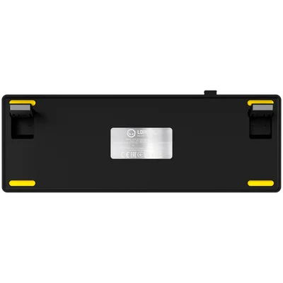 LORGAR KBP70MW, Wireless 65% Mechanical Gaming Keyboard Pro, Black/yellow, EN layout