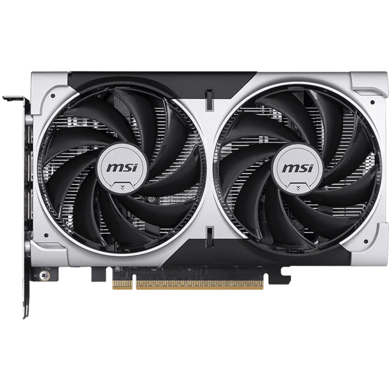 MSI Video Card NVIDIA GeForce RTX 5050 8G VENTUS 2X OC, 8GB GDDR6, 128-bit, 2602 MHz Boost, 2560 CUDA Cores, PCIe 5.0 (x8), 3x DP 2.1b, HDMI 2.1b, RAY TRACING, Dual Fan, 130W TDP, 8-pin PCIe Power, G-SYNC, 2-Slot, 3Y