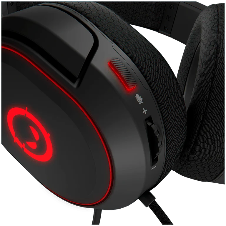 LORGAR Kaya 460, USB Gaming headset with microphone, CM108B, RGB backlight, Plug&Play, USB-A connection cable 2m, fabric ear pads, size: 192*184.7*88mm, 0.329kg, black