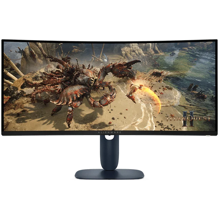 DELL Alienware 34 Curved Gaming Monitor AW3425DWM, 34" WQHD 3440x1440 at 180Hz, 21:9, 95% DCI-P3 (CIE 1976), 1 ms, 400 cd/m2(peak), 3000:1, 1.07 billion colours, 178/178, 2xHDMI, DP 1.4, USB 5Gbps Type-A,1 USB 5Gbps Type-B, Height, tilt, VESA