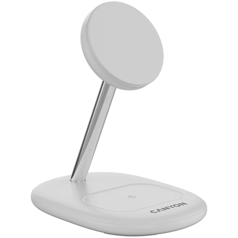 CANYON wireless charger WCS-205 15W Qi2 2in1 White