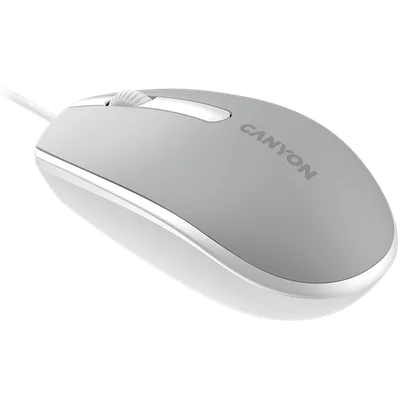 Мишка CANYON – M-10, с кабел, тъмно сива