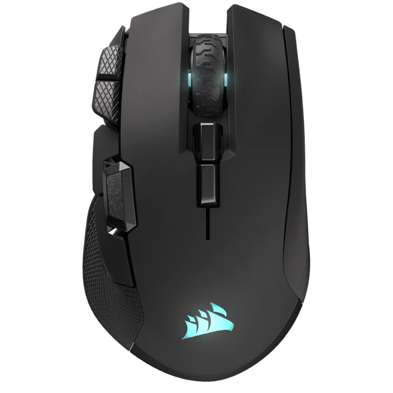 Гейминг мишка CORSAIR IRONCLAW WIRELESS SE, безжична, RGB подсветка, 26000 dpi, оптична