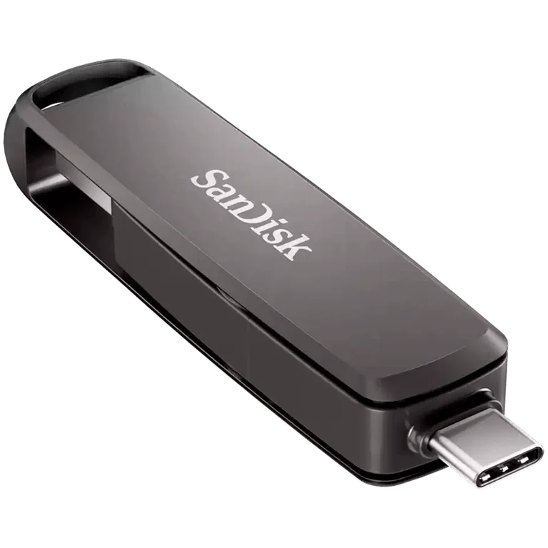 USB флашка SanDisk Extreme PRO Dual Drive 1TB USB 3.2 Gen 2, 1000MB/s, 900MB/s, USB Type-C и USB Type-A, метална, черен