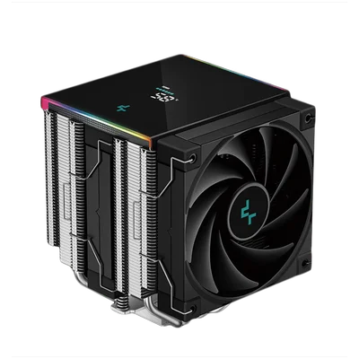DeepCool AK620 DIGITAL SE, CPU Air Cooler, 2x120mm PWM Fans, 6 Heatpipes, Black, LGA2066/2011-v3/2011/1851/1700/1200/115x, AMD AM5/AM4, 129x138x161 mm(LxWxH), R-AK620-BKADMN-GJD, 3Y