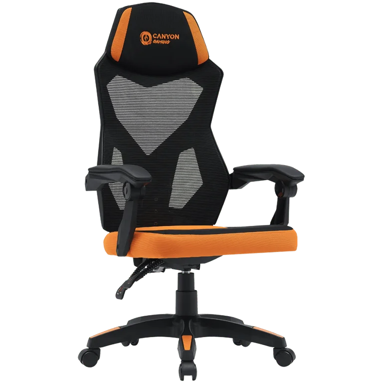 Гейминг стол CANYON Wave MCH02 Mesh Black/Orange