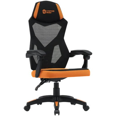 Гейминг стол CANYON Wave MCH02 Mesh Black/Orange