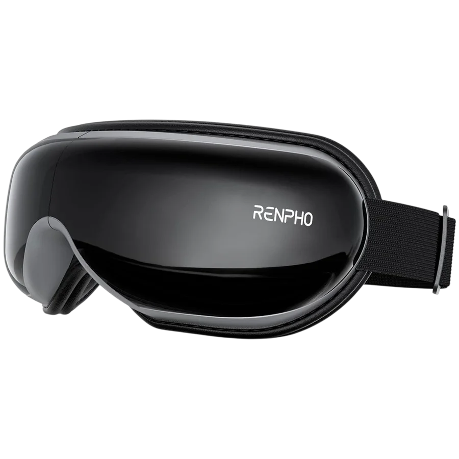 Масажор за очи RENPHO – Eyeris 1, въздушна компресия, нагряване, Bluetooth, черен