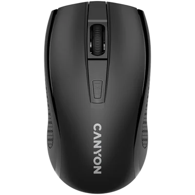 CANYON MW-7, 2.4Ghz wireless mouse, 6 buttons, DPI 800/1200/1600, with 1 AA battery ,size 110*60*37mm,58g,black