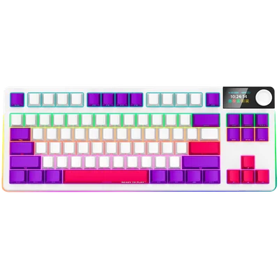 LORGAR Gaming Keyboard KBP70TKLW Pro Wireless White EN