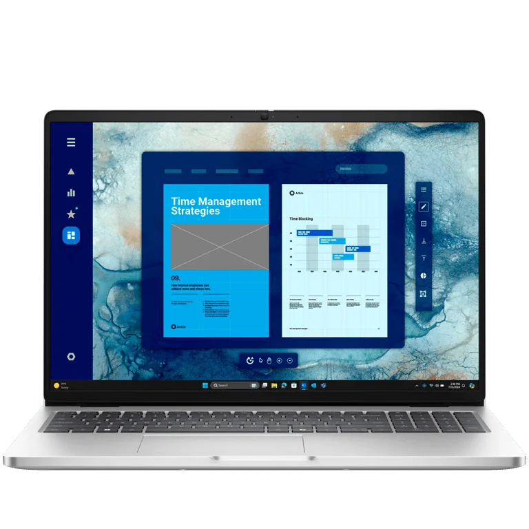 Dell Pro 16 (PC16250), Intel Core Ultra 7 255U(12C, 14T, 12MB, up to 5.2GHz), 16.0" FHD+(1920x1200) Non-Touch, 16GB(1x16GB) DDR5, 512GB M.2 SSD, Integrated Graphics, WiFi+BT, IR Cam+Mic, BG Backlit KBD, Ubuntu, 3Y Basic Onsite