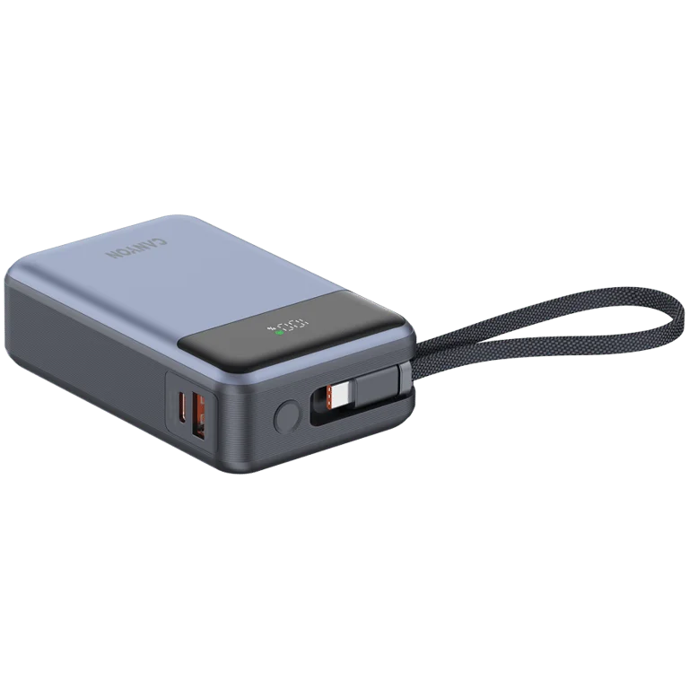 CANYON power bank OnPower 600 built-in cable 20000 mAh PD65W Dark Grey