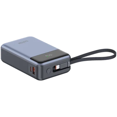 CANYON power bank OnPower 600 built-in cable 20000 mAh PD65W Dark Grey