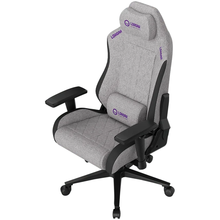 LORGAR CHA41, Ergonomic Gaming Chair Advanced, premium anti-stain fabric, Grey