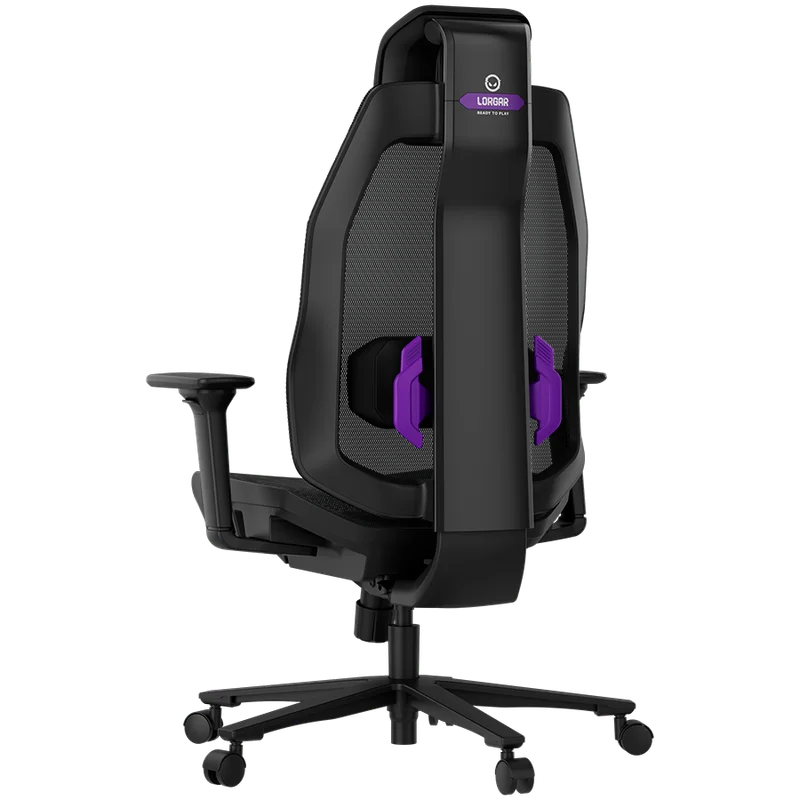 Гейминг стол LORGAR – CHP51 Pro Mesh, черен, регулируем, 4D подлакътници