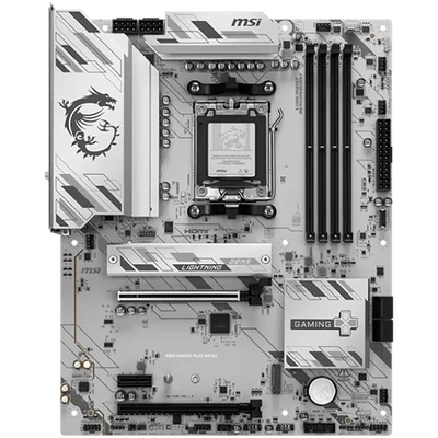 MSI B850 GAMING PLUS WIFI6E, ATX, Socket AM5, 4x DDR5 Dual Channel up to 8200(OC)MHz, 2x PCIe x16 slot, 2x M.2 slot, 4x USB 5Gbps, 3x USB 10Gbps, 1x USB 10Gbps Type-C, HDMI, DP, 7.1 HD Audio, 2.5G LAN, WiFI 6E, BT, 3Y