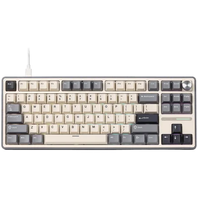 ROYAL KLUDGE R87Pro Half Grey Gaming Keyboard Creamy switch