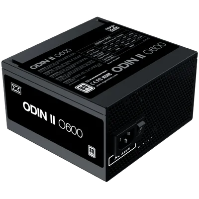 Xigmatek Odin II 600W (Black, AC 230V, DF APFC, Black Cable, 80PLUS, 120mm Fan, EU Power Cord, Color Box)