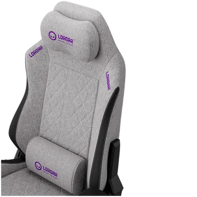 LORGAR CHA41, Ergonomic Gaming Chair Advanced, premium anti-stain fabric, Grey