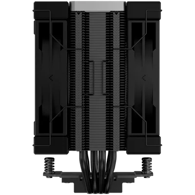 DeepCool AK400 ZERO DARK PLUS, CPU Air Cooler, 2x120mm FDB PWM Fan, Core Touch Technology 2.0, 4 Heatpipes, LGA1851/1700/1200/115x, AMD AM5/AM4, 127x123x155 mm(LxWxH), 3Y, R-AK400-BKNNMD-G-1