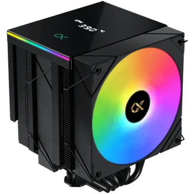 AK6 Dual Digital (Black, ARGB & Digital LED Panel Top Cover, 2PCS ARGB PWM Fan, Intel Backplate, Mini ARGB LED Controller)
