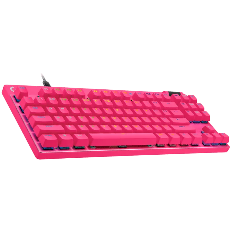 LOGITECH G PRO X TKL RAPID Gaming Keyboard - MAGENTA - US INT'L - USB - EMEA28i-935 - LINEAR