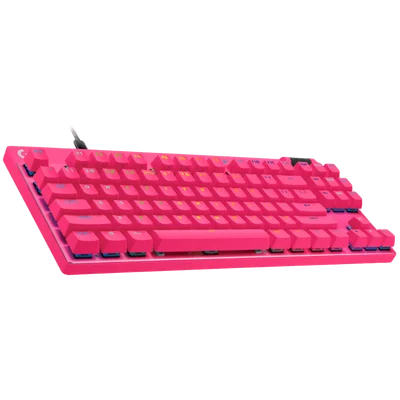 LOGITECH G PRO X TKL RAPID Gaming Keyboard - MAGENTA - US INT'L - USB - EMEA28i-935 - LINEAR