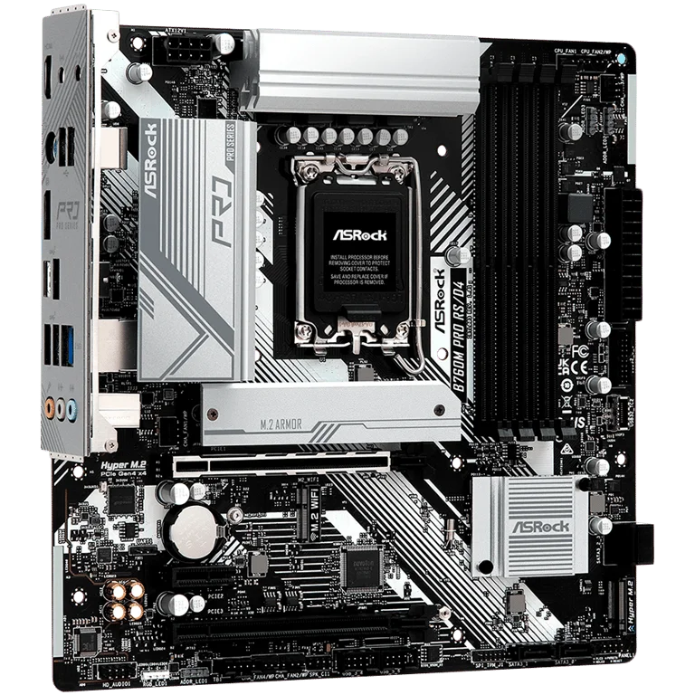Дънна платка ASROCK – B760M Pro RS, mATX, LGA1700, DDR5