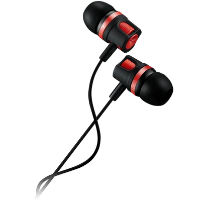 Слушалки CANYON EP-3 с микрофон, 1.2 м, червен