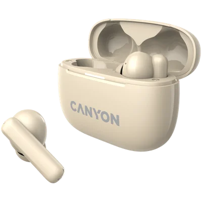 True Wireless слушалки CANYON OnGo TWS-10 ANC+ENC Бежов