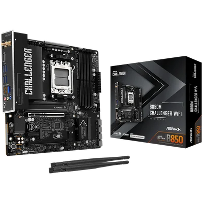 Дънна платка ASROCK B850M Challenger WiFi, Socket AM5, DDR5, mATX
