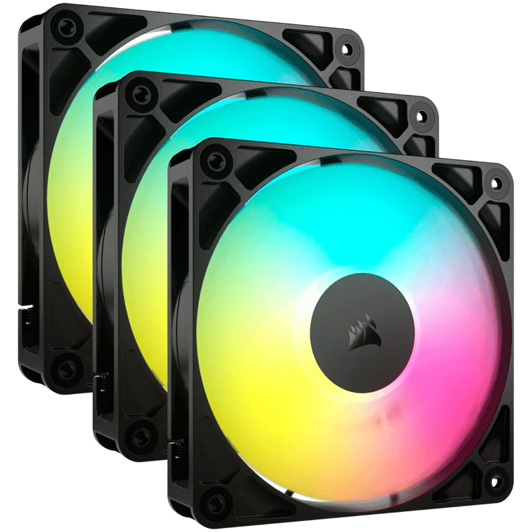 Охлаждащ вентилатор CORSAIR – RS120 ARGB, 120mm, 3 броя, ARGB