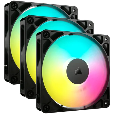 Охлаждащ вентилатор CORSAIR – RS120 ARGB, 120mm, 3 броя, ARGB