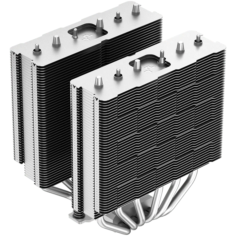 Охладител за процесор DeepCool AG620, 2x120mm PWM вентилатор, TDP 260W, 6 топлинни тръби, LGA2066/2011-v3/2011/1700/1200/115x, AMD AM5/AM4, 129x136x157 mm, черен