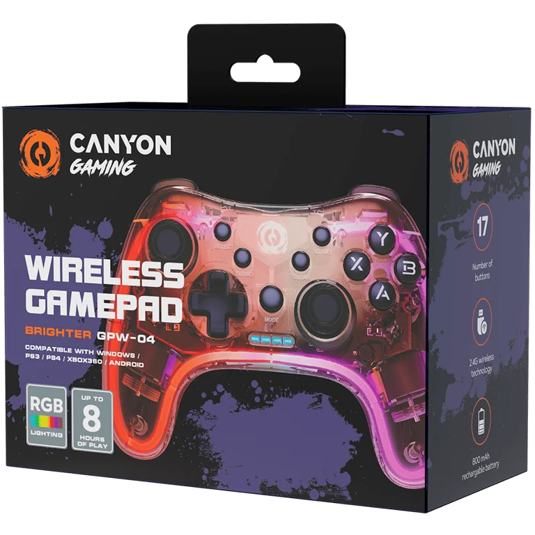 CANYON gamepad Brighter GPW-04 Dongle Wireless Crystal