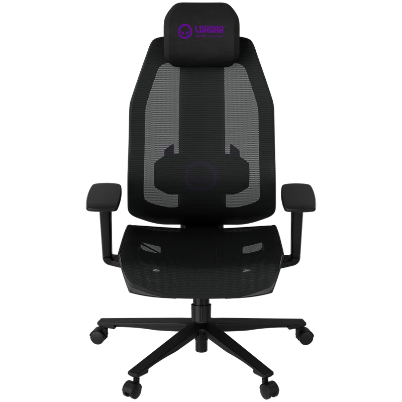 Гейминг стол LORGAR – CHP51 Pro Mesh, черен, регулируем, 4D подлакътници