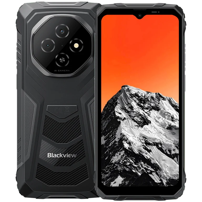 Смартфон Blackview FORT 1 6.56" HD+ 90Hz, Unisoc T615, 6GB RAM, 256GB, Android 15, 10000mAh, Черен, Меоустойчив (MIL-STD)