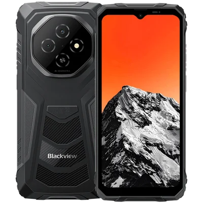 Смартфон Blackview FORT 1 6.56" HD+ 90Hz, Unisoc T615, 6GB RAM, 256GB, Android 15, 10000mAh, Черен, Меоустойчив (MIL-STD)