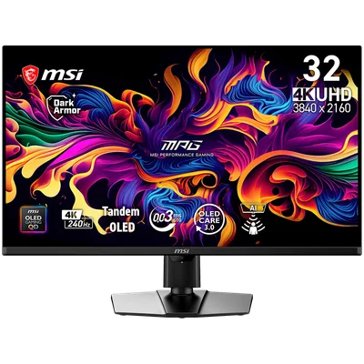 Гейминг монитор MSI – MPG 322UR QD-OLED, 31.5", 240Hz, 4K UHD, QD-OLED